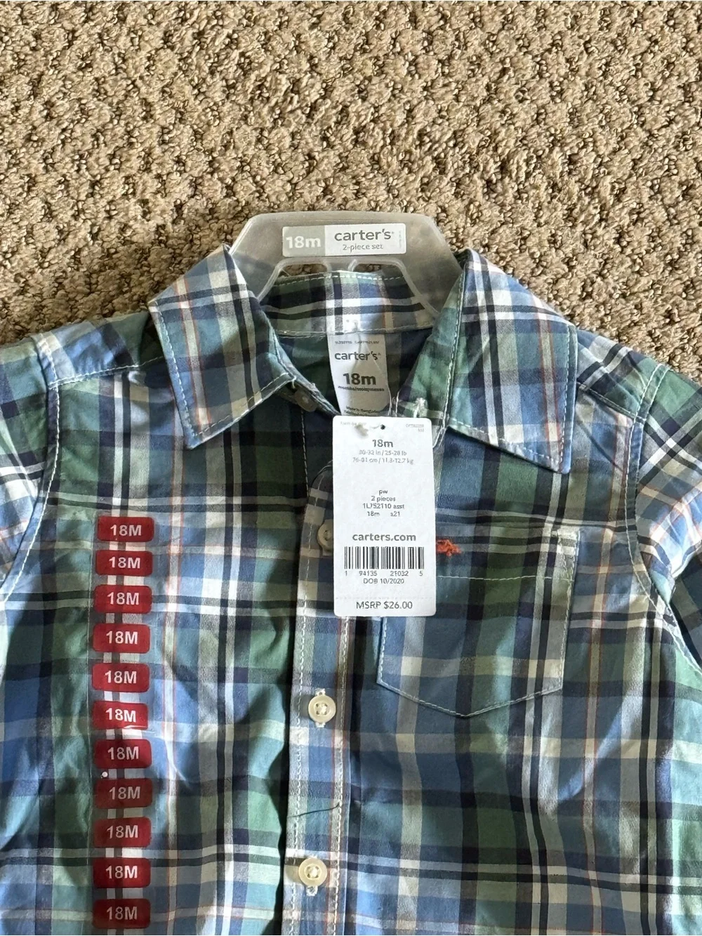 Carters carter plaid